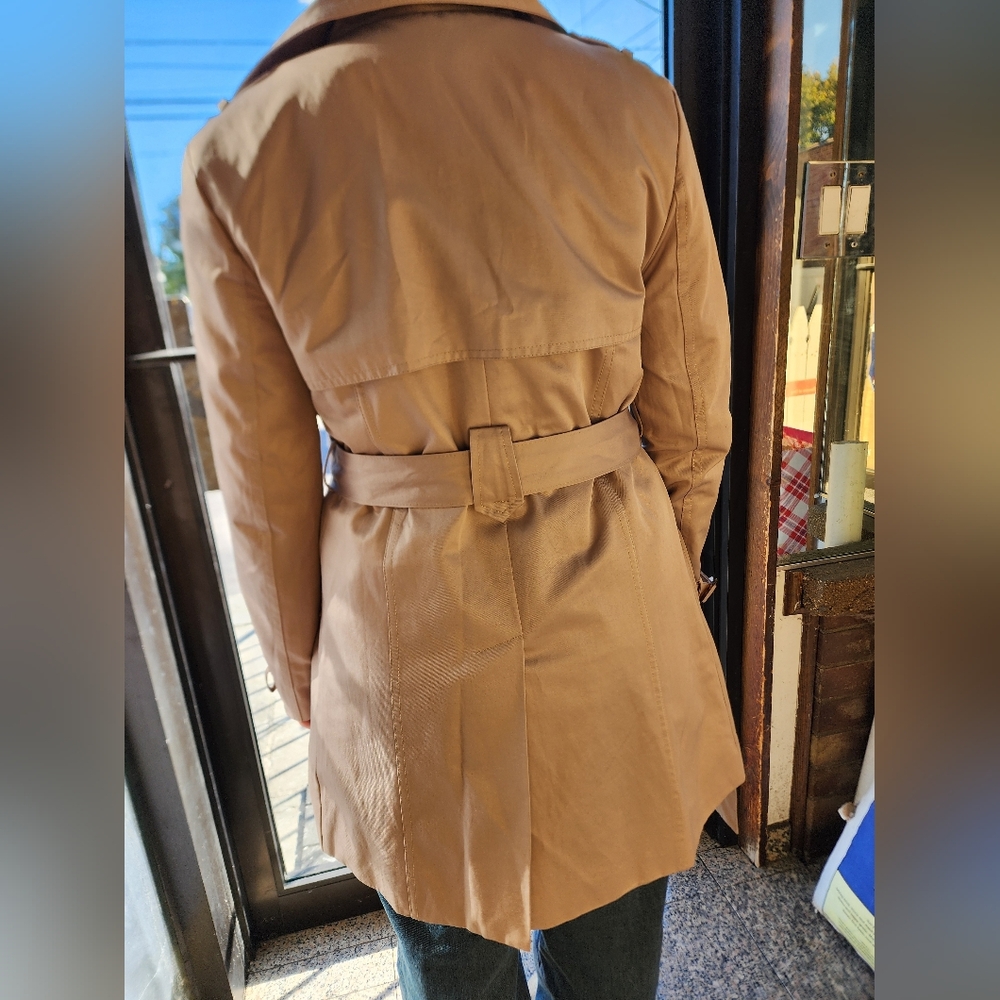 Mokhwassi  Classic Tan Trench Coat S - Picture 3 of 5
